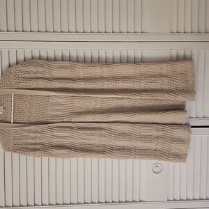 Reitmans cotton blend long vest cream Size S/M